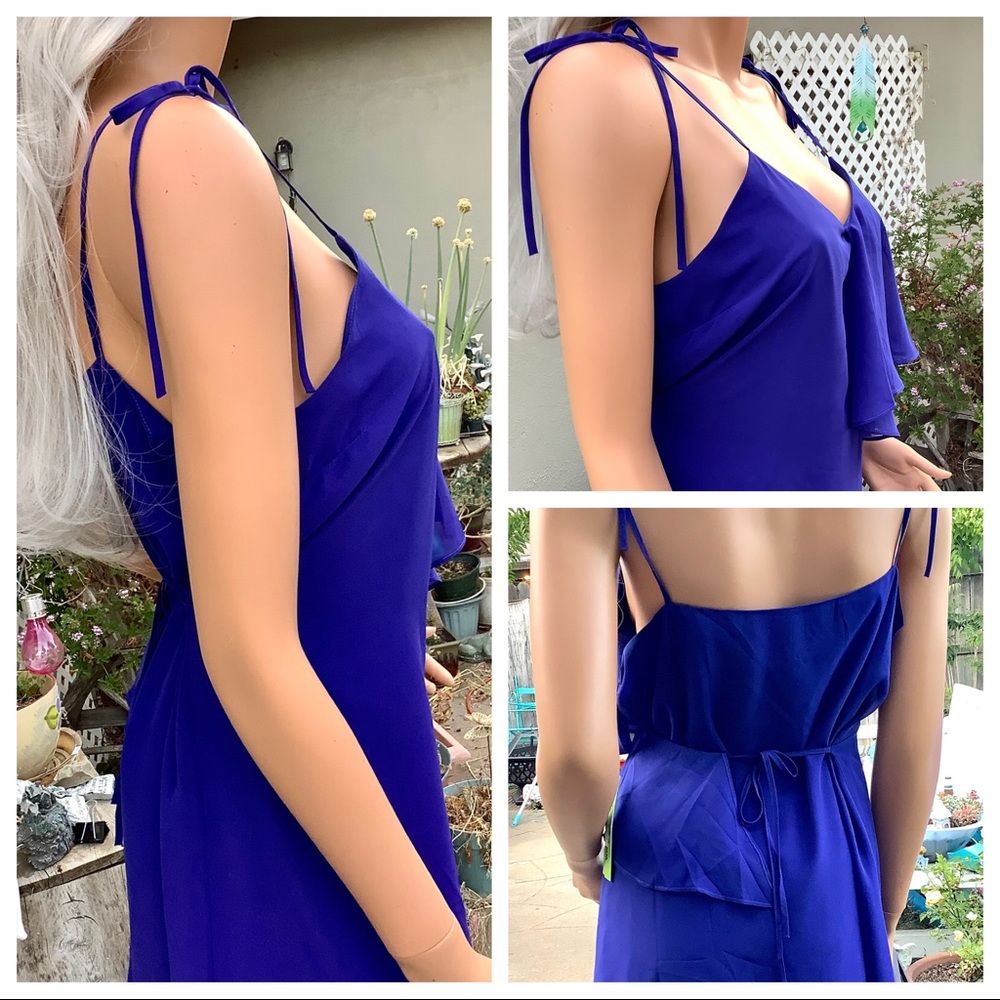 🎉HP🥂NWT Med Cocktail Event Ruffle Sabrina Dress - Picture 8 of 16